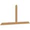 Ekena Millwork Portland Timber Gable Bracket, Western Red Cedar, 108"W x 49"H x 1 1/2"D x 5 1/2"F, 11/12 Pitch GBW108X49X0206POR00SWR - alternate 2